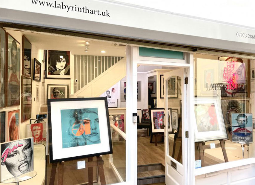 Labyrinth Gallery shop front in Brighton