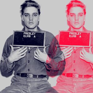 Most Wanted - Elvis Presley GI (Black, Red) By Louis Sidoli