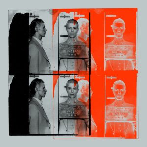 Most Wanted - David Bowie 1976 (Grey, Orange) By Louis Sidoli