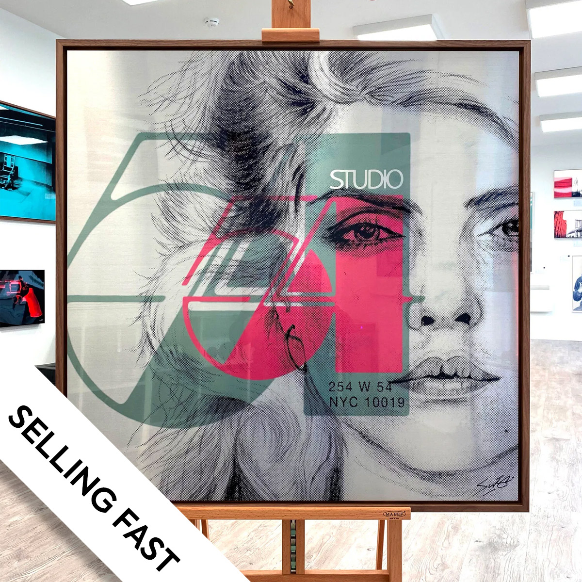 Studio 54 - Debbie Harry (Pale Green, Pink) By Louis Sidoli