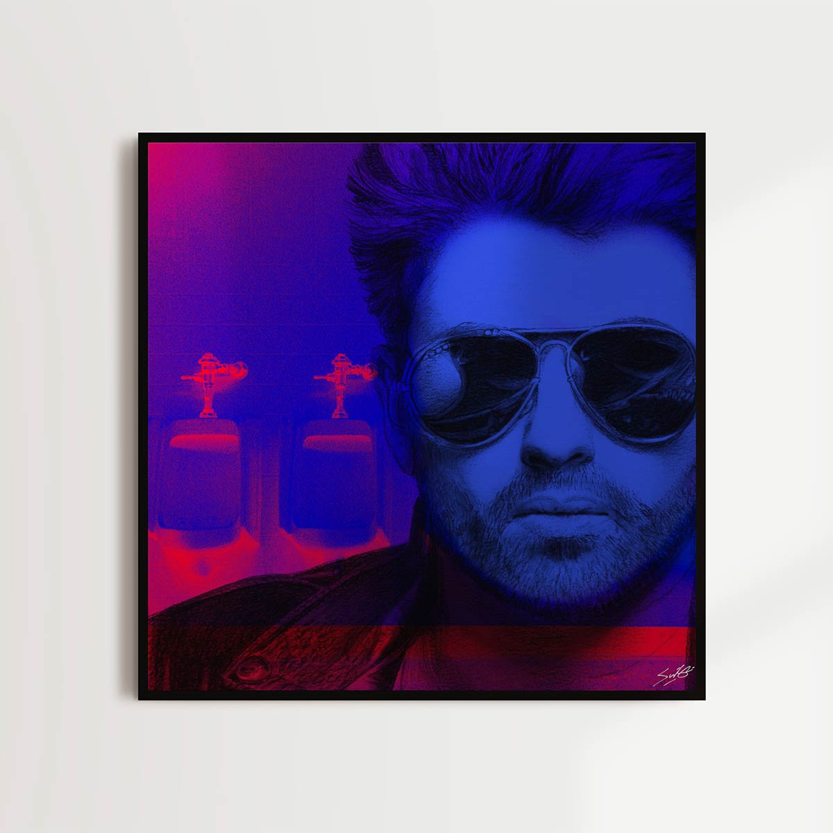 Let's Go Outside (Electric Blue) - George Michael By Louis Sidoli