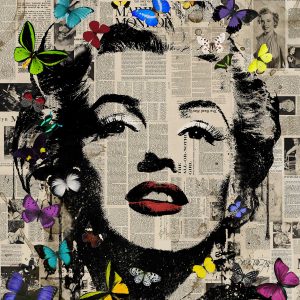 Marilyn Monroe Butterflies 3 By Veebee