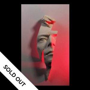 David Bowie Flash Red LED Sculpture By Maria Primolan - SOLD OUT