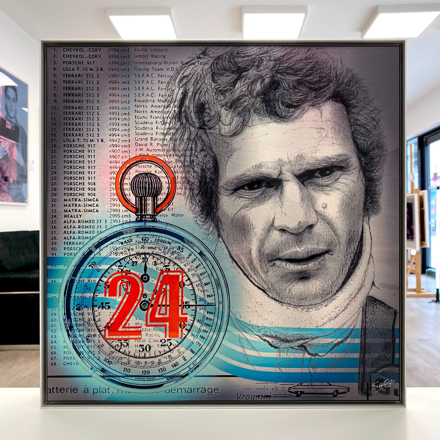 Racing Is Life - Steve McQueen by Louis Sidoli