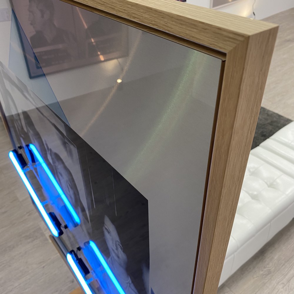 "Voulez Vous" ABBA by Louis Sidoli oak frame detail