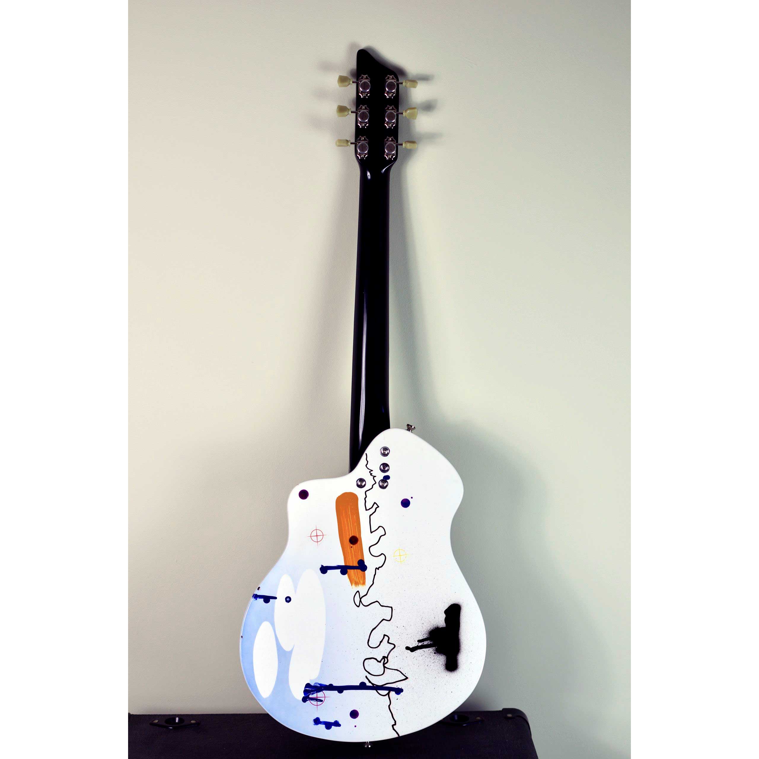 A David Bowie Tribute Guitar (rear view) by Nick Burman