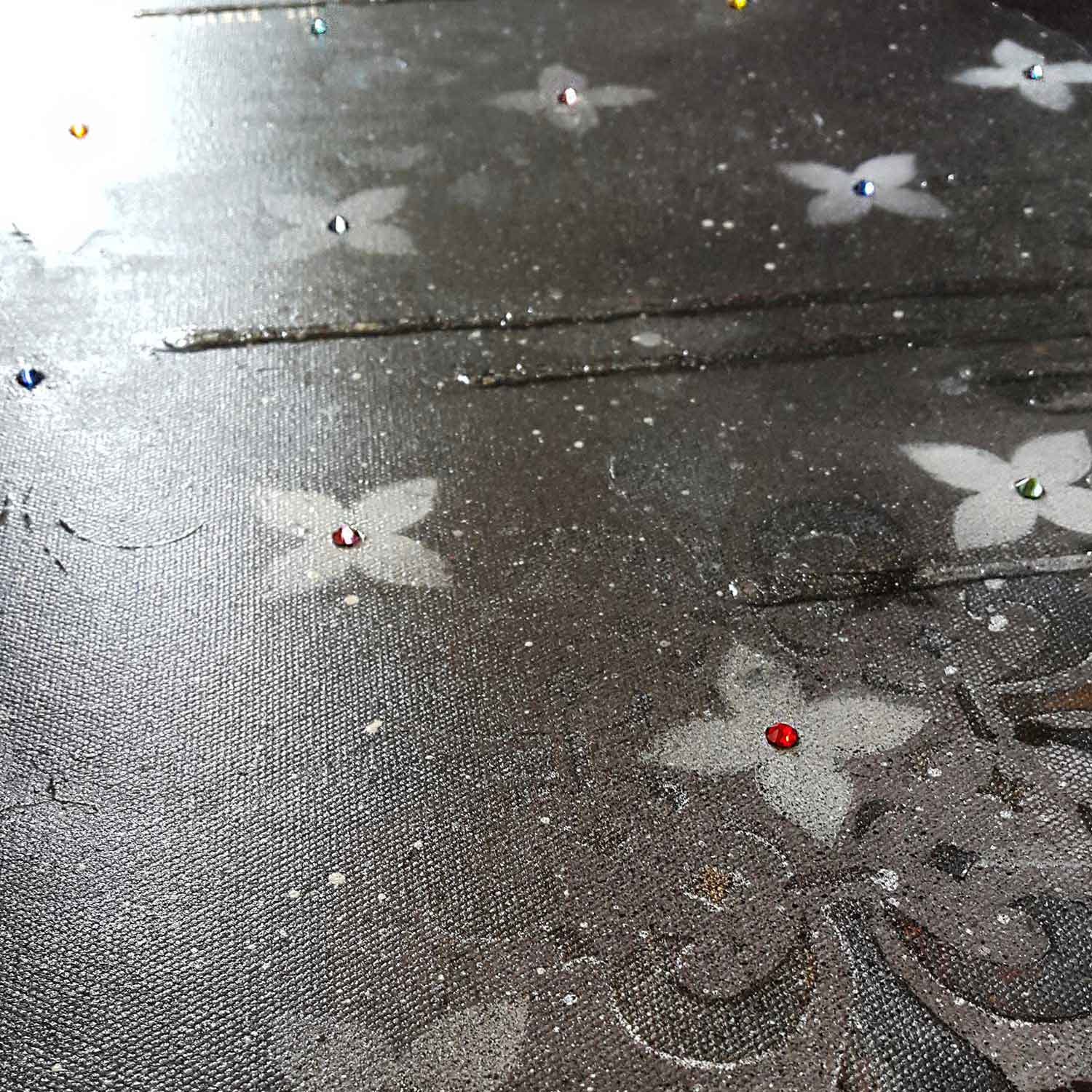 Audrey Hepburn On Canvas (Original) by VeeBee - detail