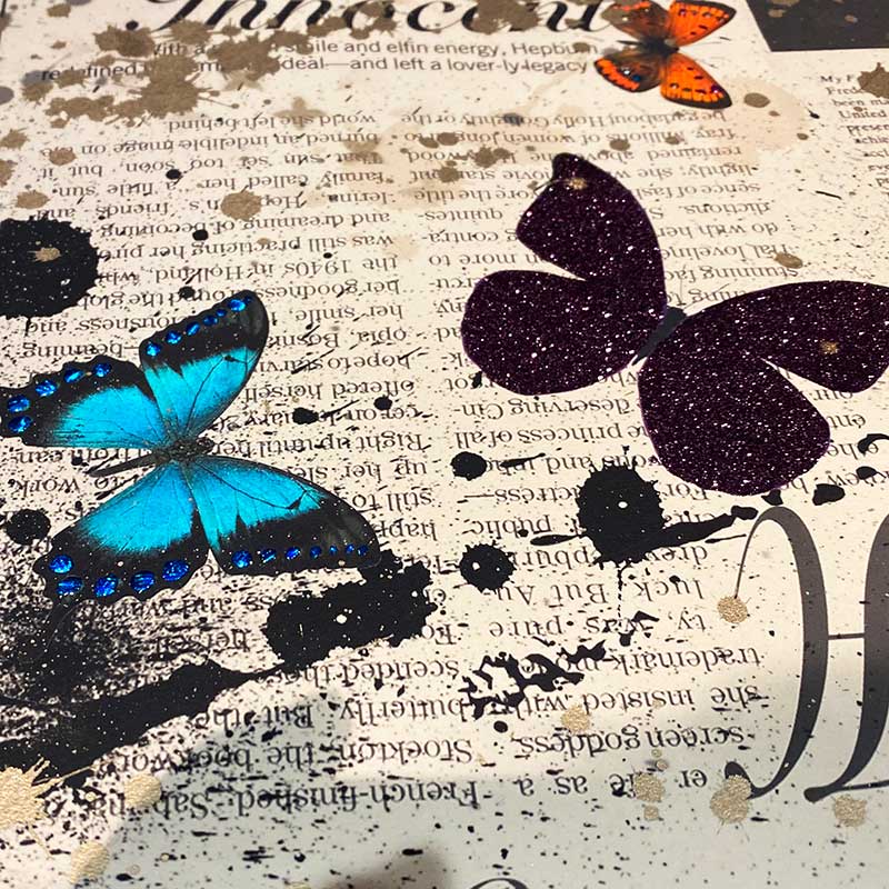 Audrey Hepburn (Illuminated) By Veebee - detail