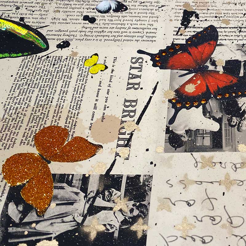 Audrey Hepburn (Illuminated) By Veebee - detail