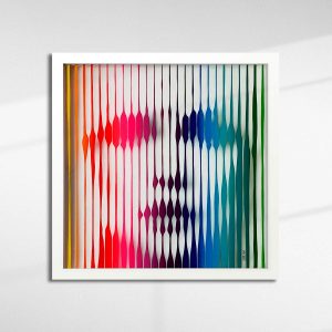 Debbie Harry (Rainbow) Painting on Glass By Veebee - Original