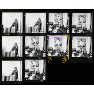 Debbie Harry "B&W New York Contact Sheet with Markup, 1988"