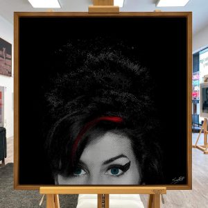 Back To Black - Amy Winehouse (Silver/Black) by Louis Sidoli