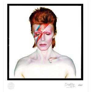 Aladdin Sane (David Bowie) - Ghost Embossed Print By Duffy