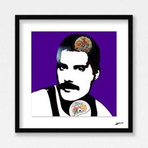 Freddie Mercury 12" Vinyl artwork by Keith Haynes