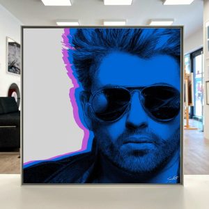 Faith (Blue) George Michael by Louis Sidoli