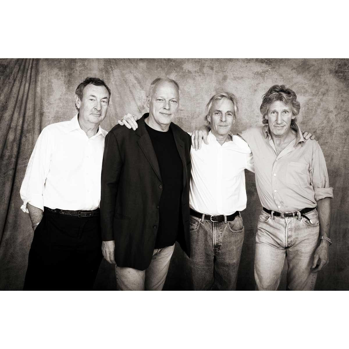 Pink Floyd group shot, limited edition print by Brian Aris.