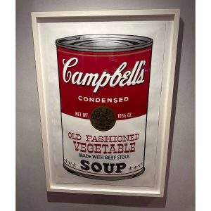 Campbell’s Soup I, Vegetable Made With Beef Stock by Andy Warhol