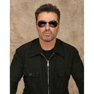 George Michael backstage close-up, 2005. Limited edition print by Brian Aris.