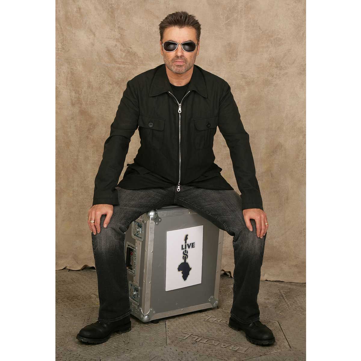 George Michael - Backstage, 2005 limited edition print by Brian Aris