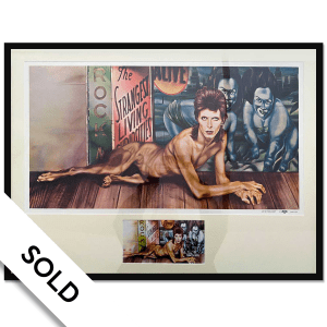 Bowie – Diamond Dog Rare Original 1974 Mainman Poster with Hand-Signed CD - SOLD
