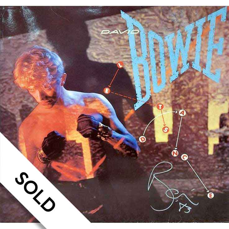 Hand Signed David Bowie "Let's Dance" Album - SOLD