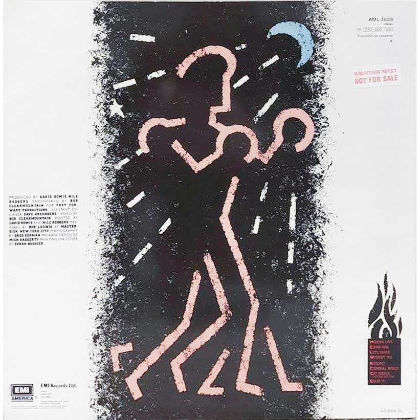 Hand Signed David Bowie "Let's Dance" Album