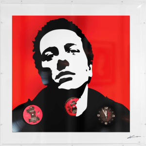 Joe Strummer limited edition vinyl art by Keith Haynes