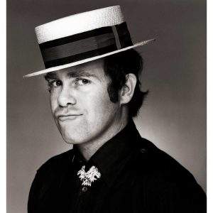 Elton John (Straw Boater) 1980 by Brian Aris