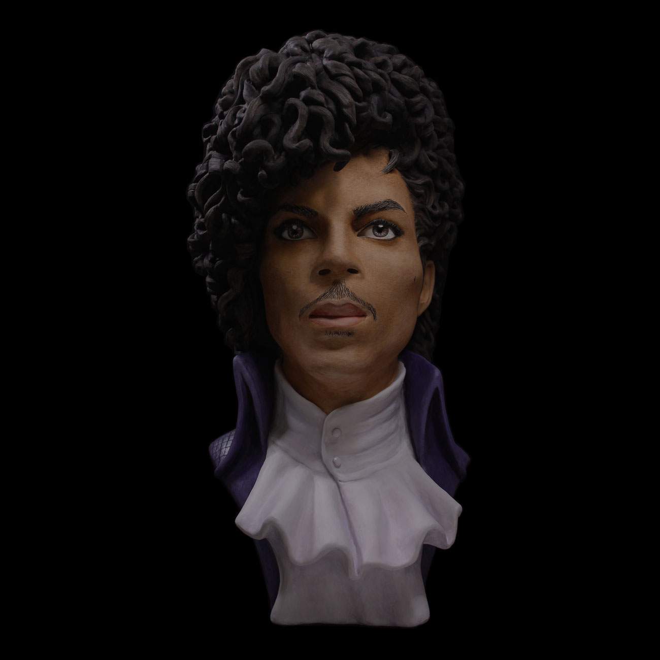 Prince - Sculpture (Bust) Painted Clay by Maria Primolan