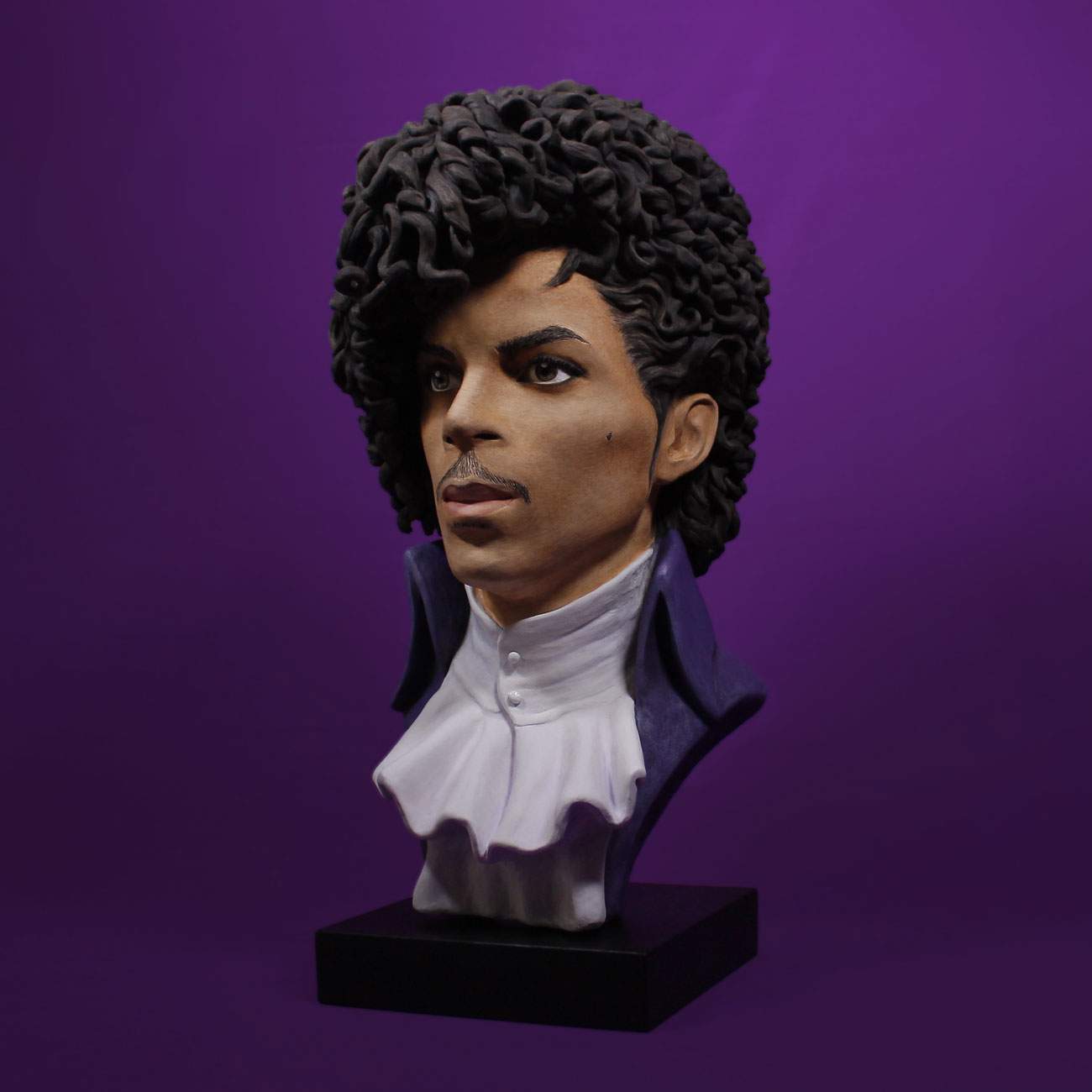 Prince - Sculpture (Bust) Painted Clay by Maria Primolan