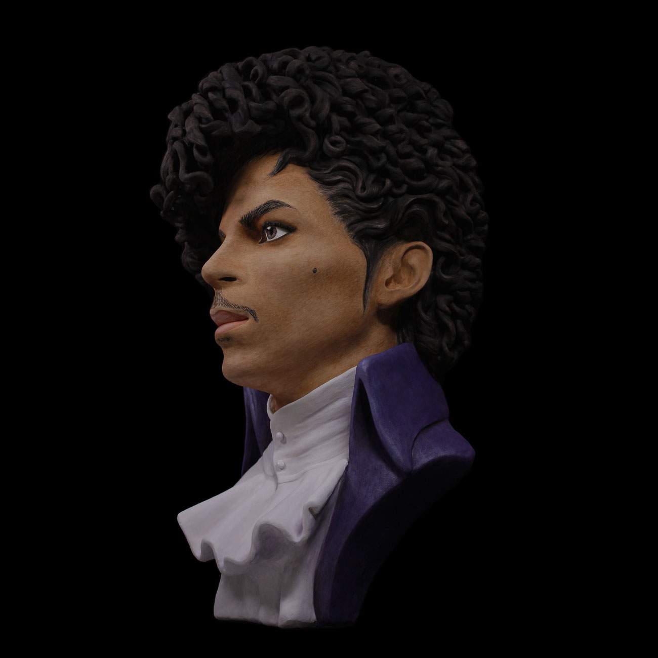 Prince - Sculpture (Bust) Painted Clay by Maria Primolan