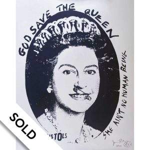 God Save the Queen (black on white)- Jamie Reid