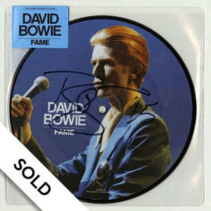 David Bowie - 7" Vinyl (Extremely Rare 2015 Hand-Signed Fame Vinyl Single) SOLD