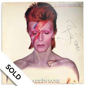 David Bowie – Aladdin Sane Hand-Signed Album - SOLD