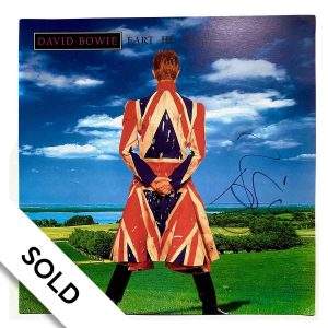 David Bowie - Earthling Hand-Signed Promotional Card - SOLD