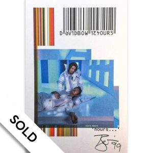 David Bowie - Hours Hand-Signed Promo Card