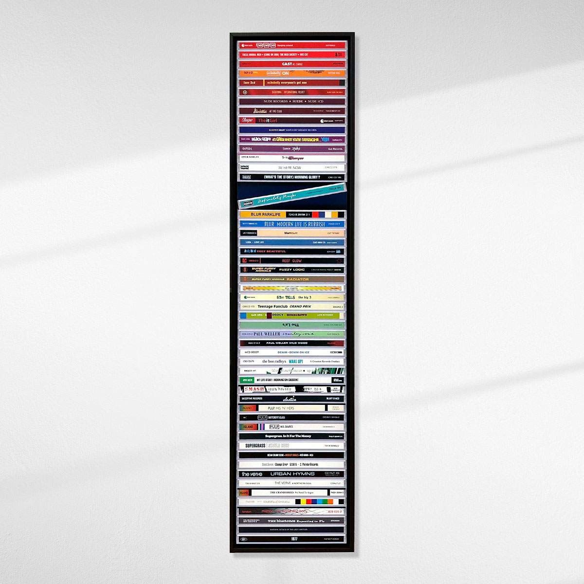 Spines #8 – Britpop (Aluminium)