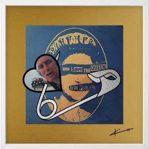 Pin in my Heart - God Save The Queen (Gold)