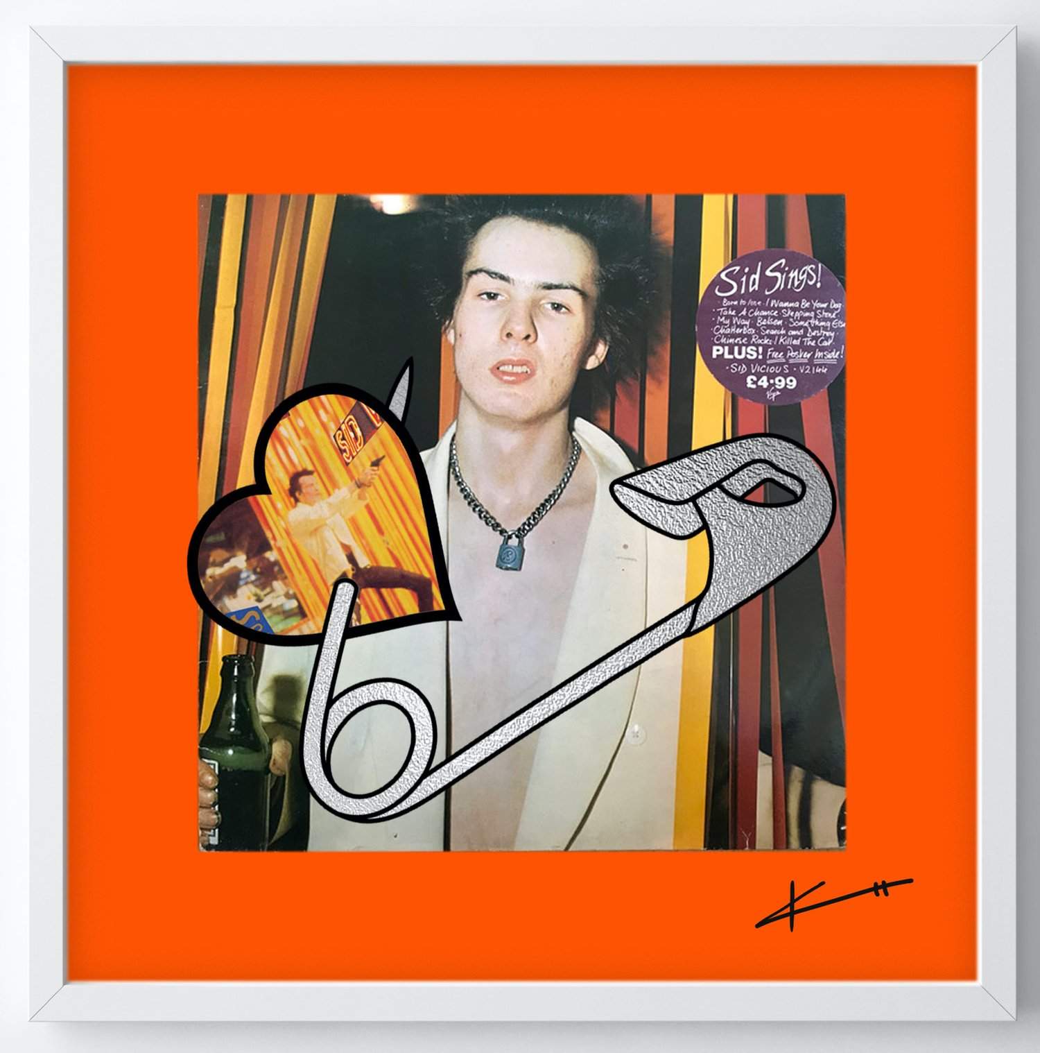 Pin in my Heart - Sid Sings limited edition print by Keith Haynes