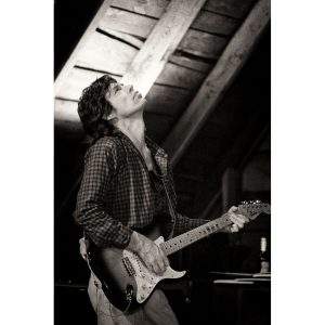 Limited edition print of Mick Jagger "Guitar, USA, 1981" by Brian Aris