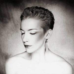 Limited edition black and white print of Annie Lennox "Studio Portrait, 1983 - No.2" by Brian Aris