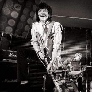 Limited edition print of Ronnie Wood, "Guitar - Paris, 1983" by Brian Aris