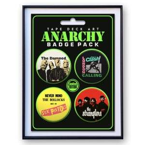 ANARCHY (Oversized) Badge Pack by Tape Deck Art