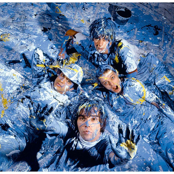 The Stone Roses laying in paint, 1989 — Limited Edition Print by Kevin Cummins