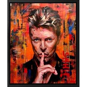 David Bowie Shhh - Limited Edition Print by Zinsky