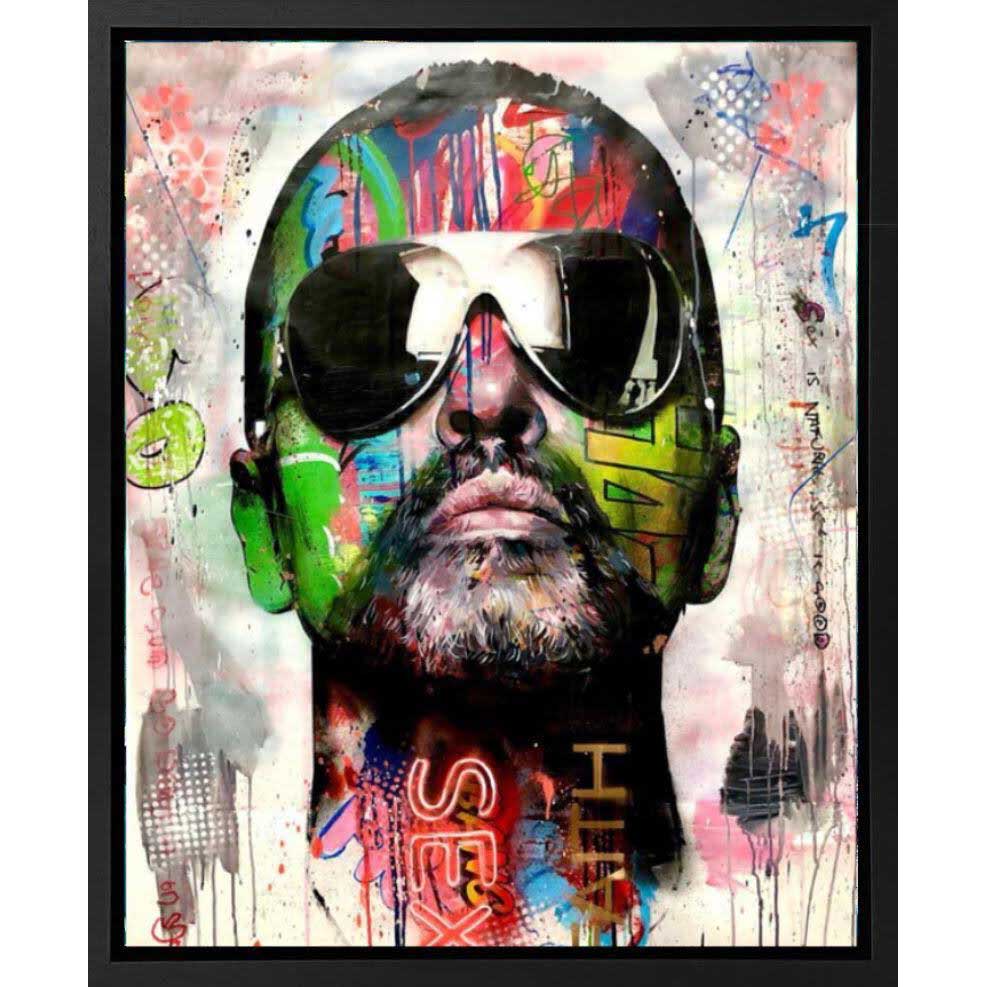 Portrait of George Michael limited edition print by Zinsky.