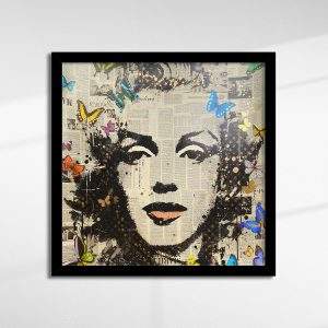 Marilyn Monroe Butterflies (Illuminated) by Veebee