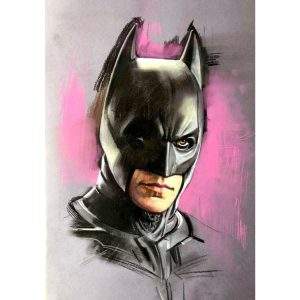 Batman - Pastel Pencil on Paper by Zinsky