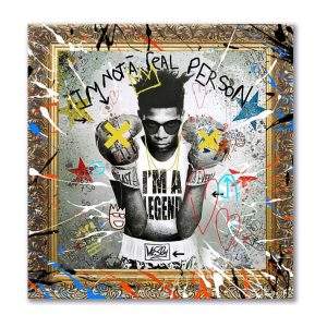 “I Am Not a Real Person, I’m a Legend.”, Jean-Michel Basquiat by Mr Sly and Phil Constable