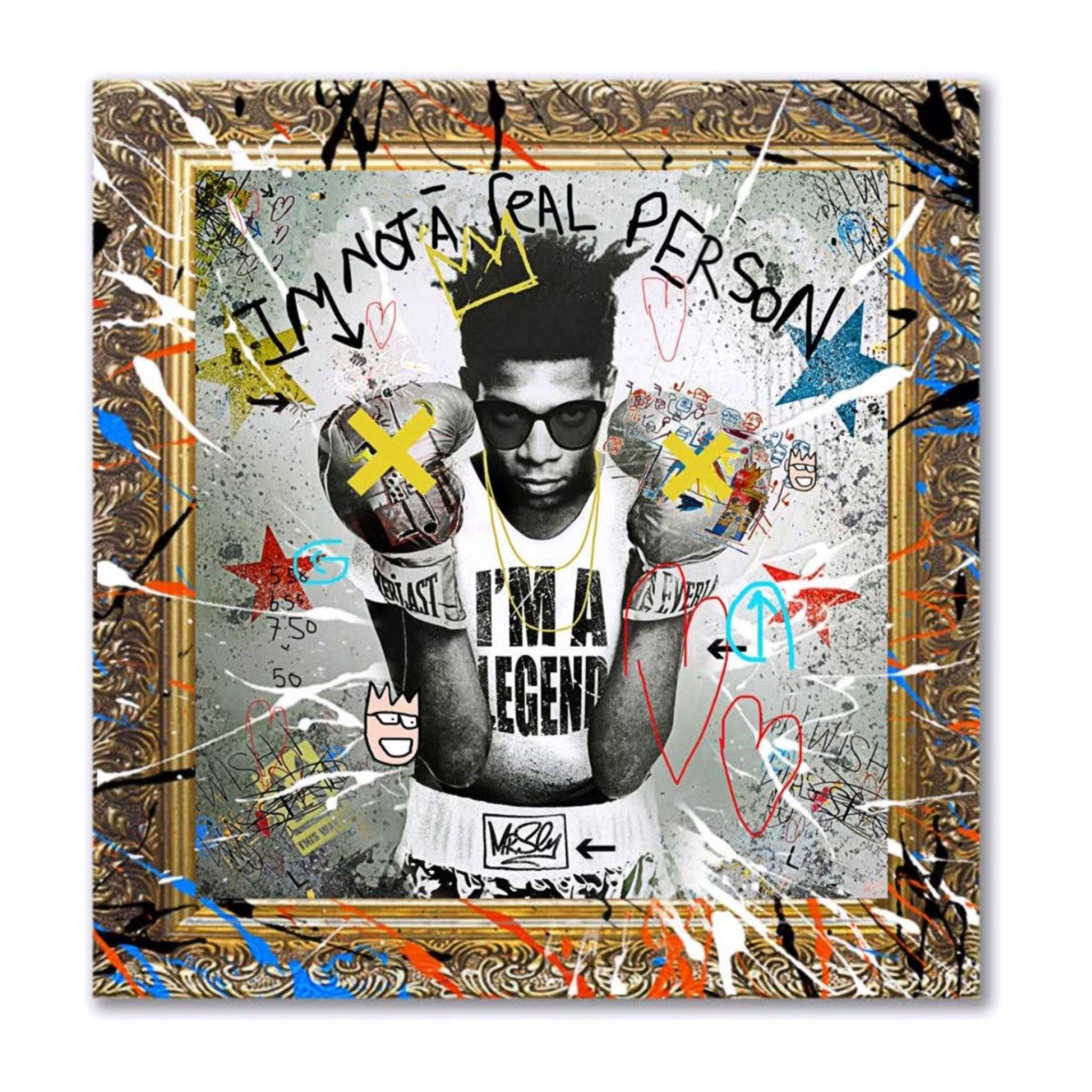 “I Am Not a Real Person, I’m a Legend.”, Jean-Michel Basquiat by Mr Sly and Phil Constable